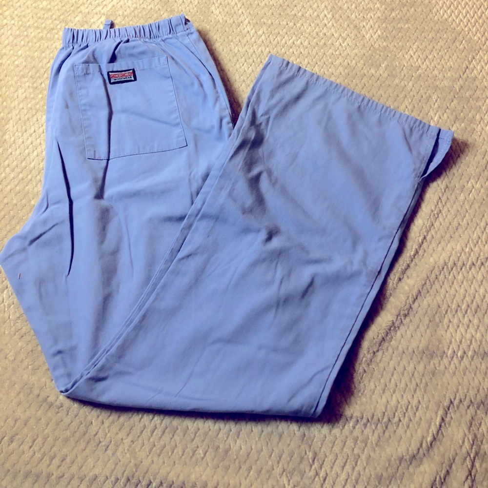 Cherokee Flare Medium Scrub Pants Ceil Blue